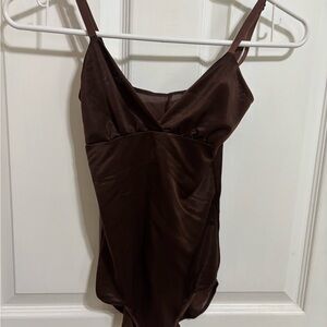 SKIMS Brown Shapewear Bodysuit